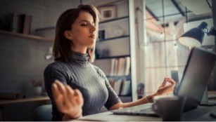 Meditation at Desk