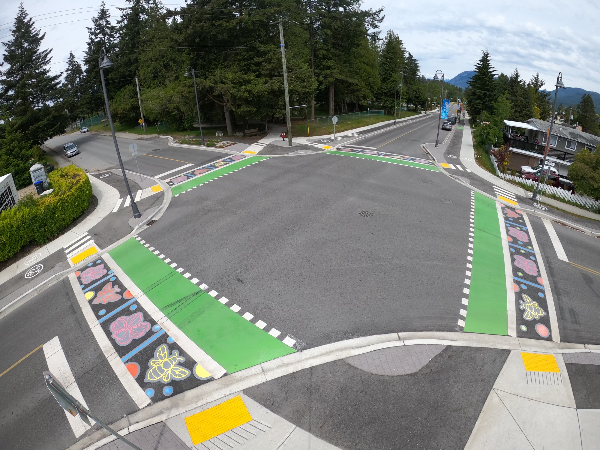 painted crosswalks